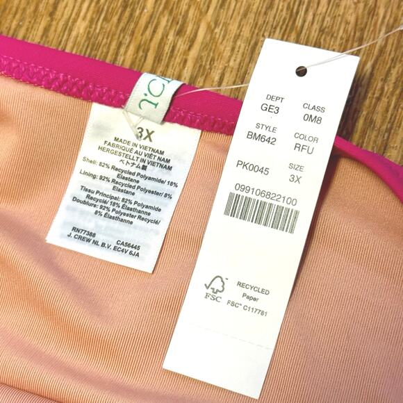 J. Crew Hallie Bikini Bottom in Magenta Orchid Size 3X - Picture 5 of 7